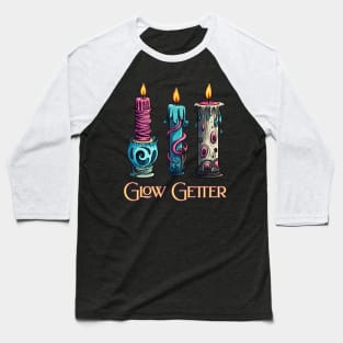 Glow Getter Strange Candles design Baseball T-Shirt